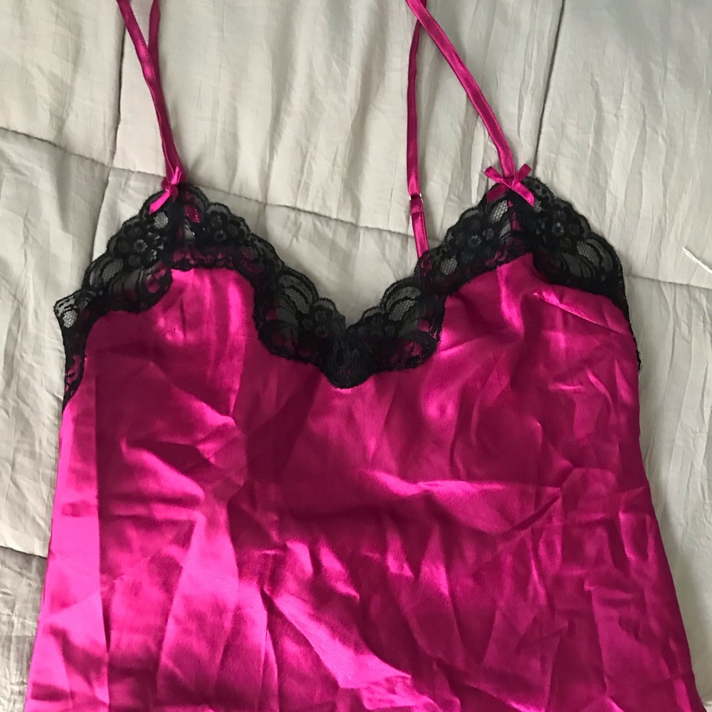 Pink Silk Sleep Wear